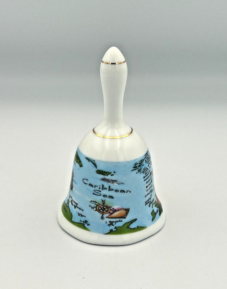 The Caribbean Sea Ceramic Decorative Painted Bell