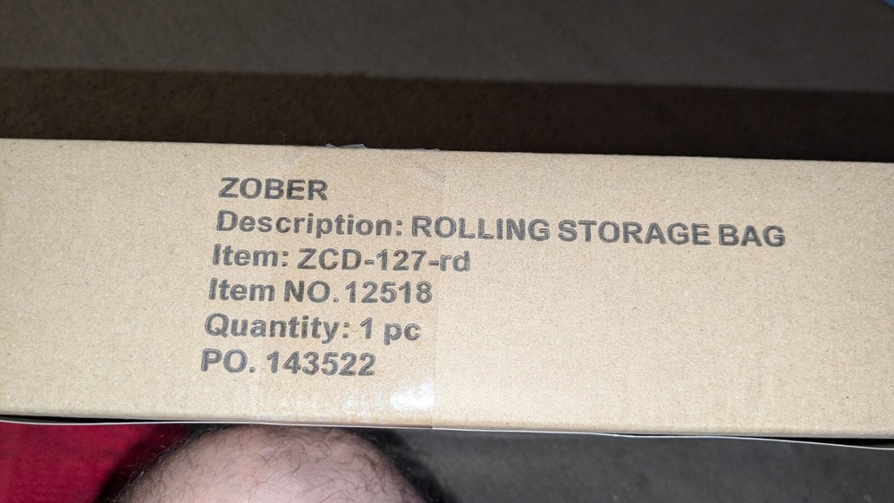 Zober Rolling Storage Bag 36 X 16 X 33