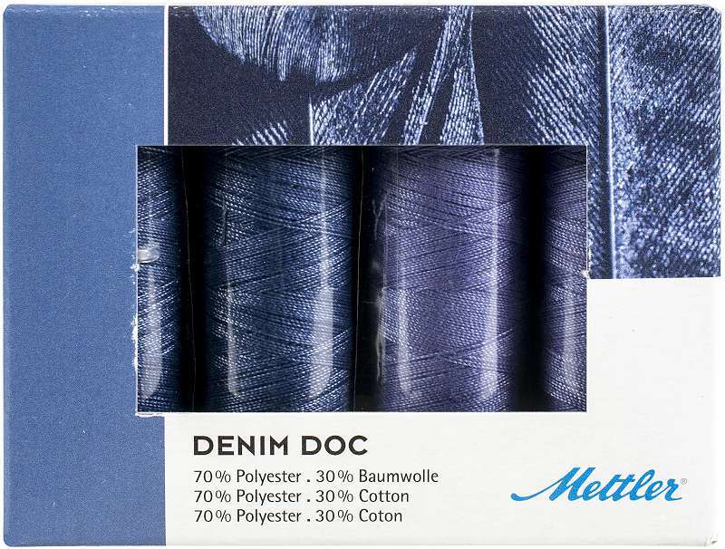 Mettler Denim Doc Thread Kit 4/Pkg