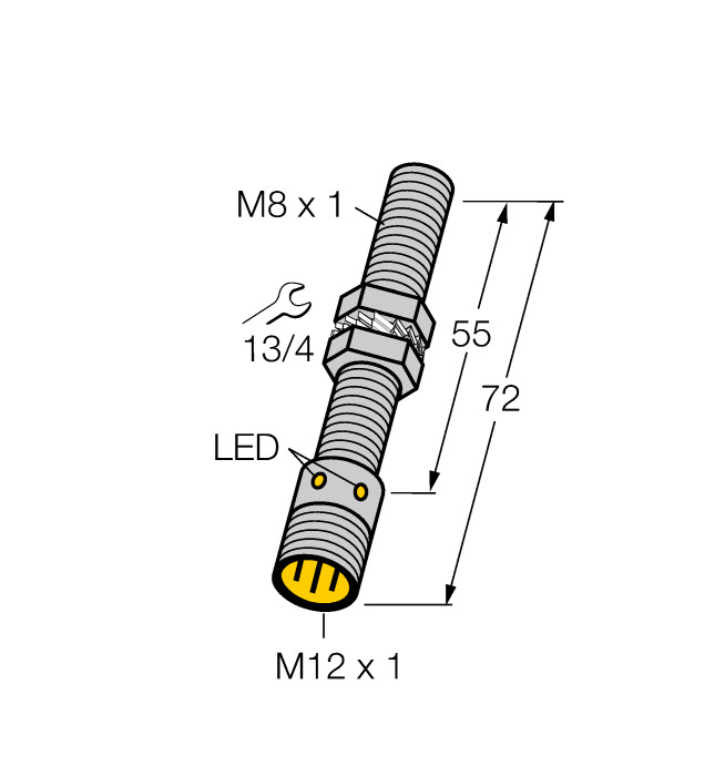 TURCK BI5-M18-VP4X 15611 Inductive sensor PNP