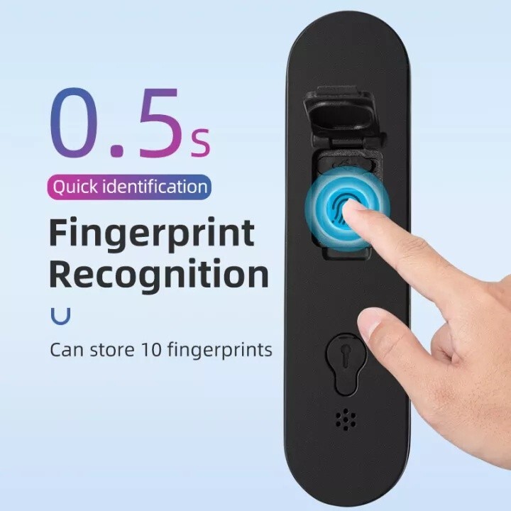 ROCKBROS Intelligent Lock Smart Fingerprint Lock U Shape Bluetooth Phone Control