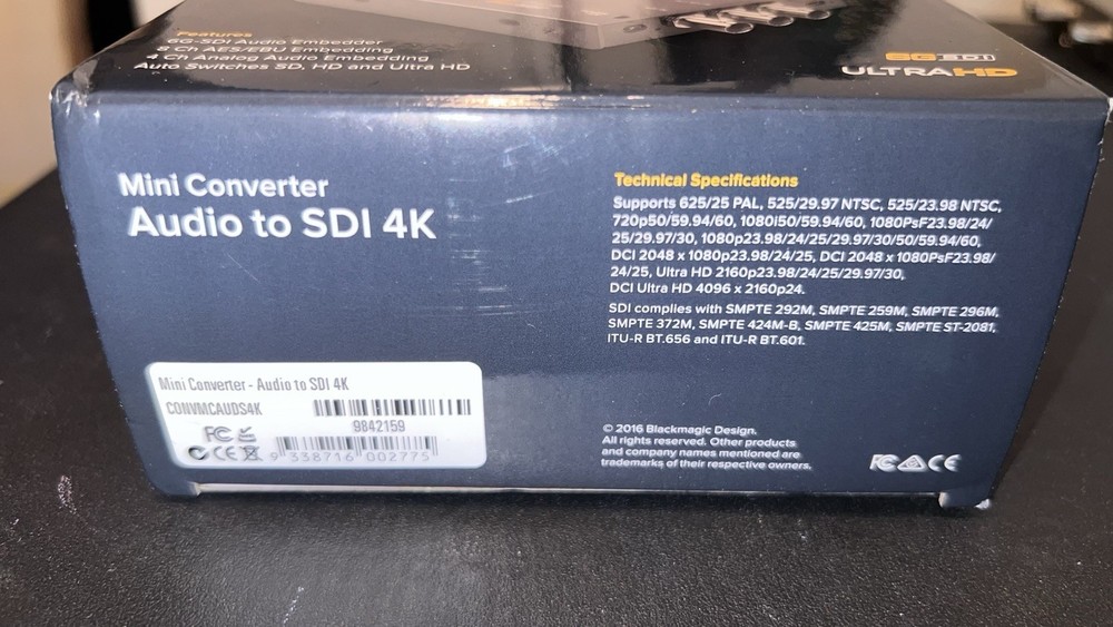BlackMagic Mini Converter Audio To SDI 4K