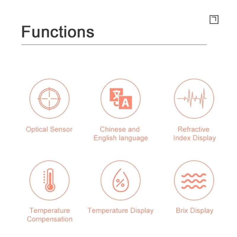 LCD Sugar Analyzers Refractometer For Fruit Ripeness & Beverage Quality Control