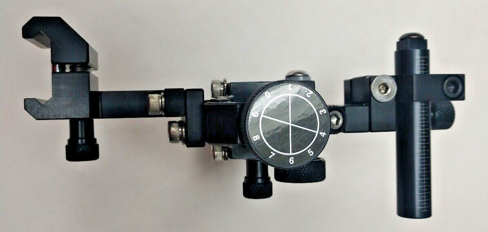4" DAVIS SIGHT with Picatinny mount-Black/Black knobs-1/2" Axcel scope barrel