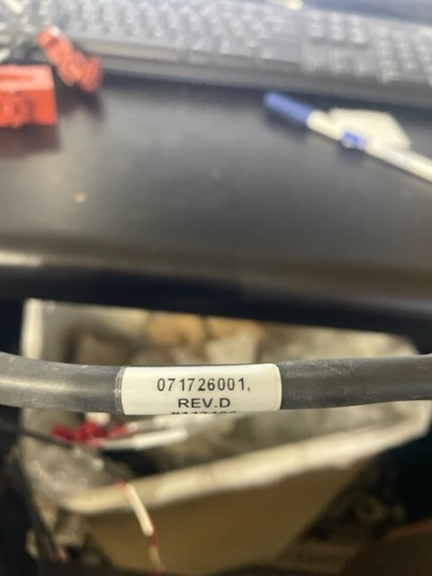 GERBER 3250 X,Y, sensor cable