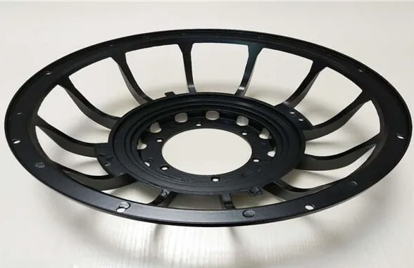 15" 12 Spoke Frame, Powder Coat Black Wrinkle