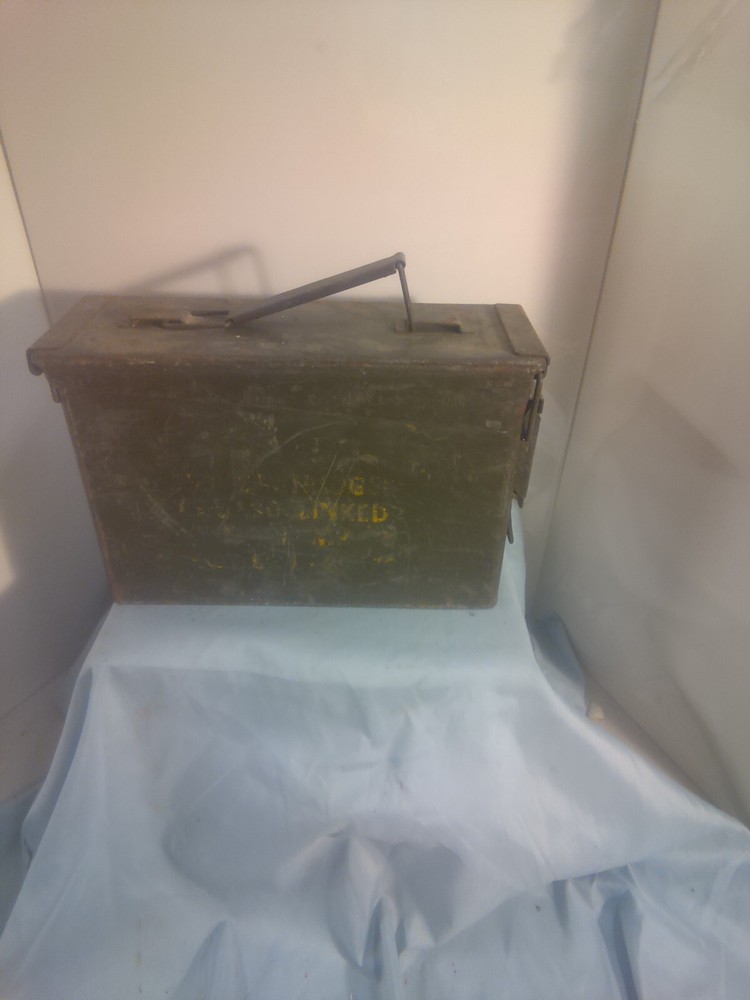 Vintage Ammunition Metal Container Empty
