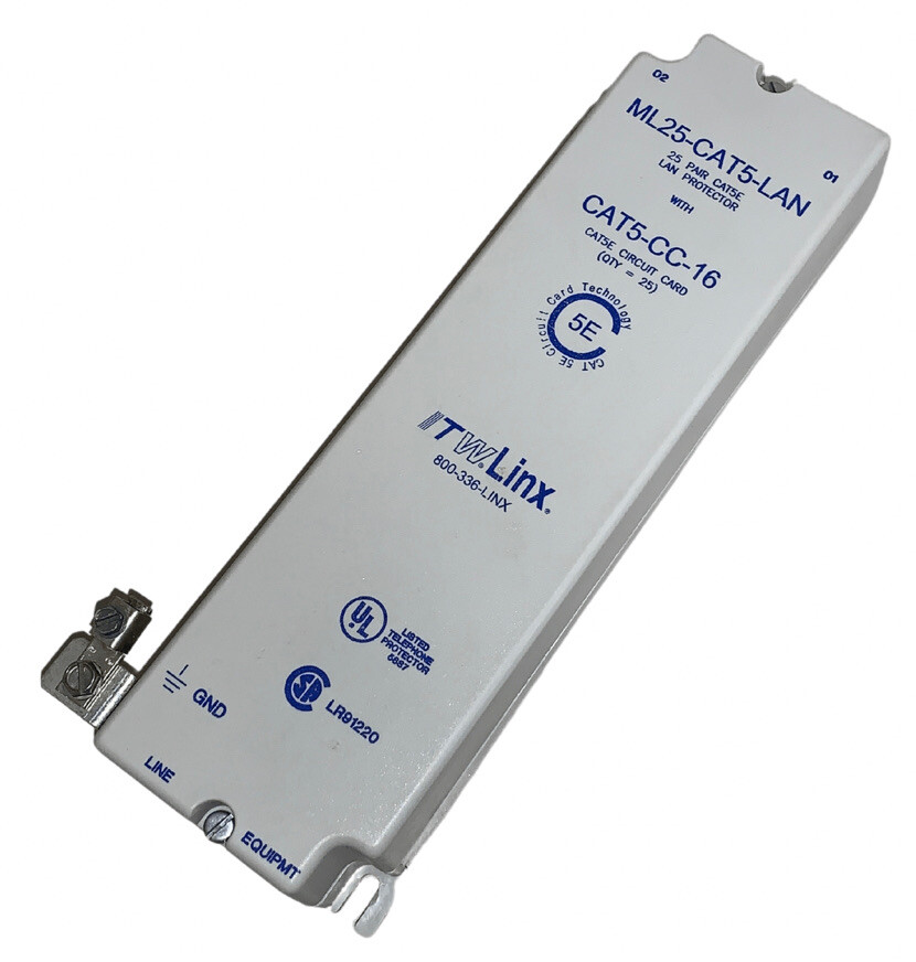 ITW Linx MultiLine Panel Surge Protector Cat 5E ML25-CAT5-LAN 25 Pair