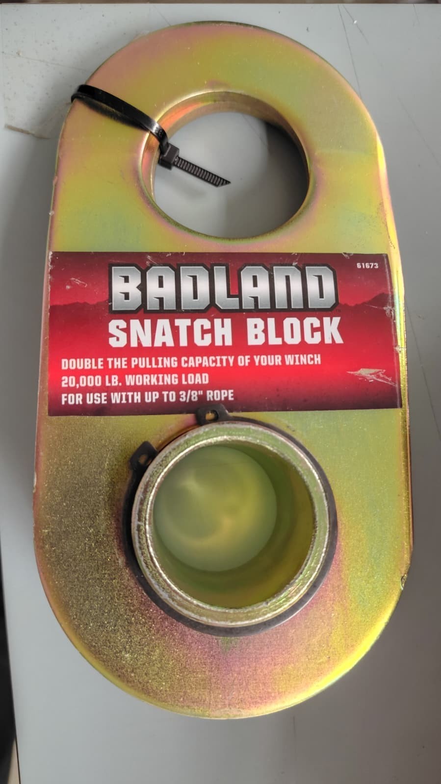 10 Ton Badland Snatch Blocks Double Pulling Power-USA For 3/8” Rope