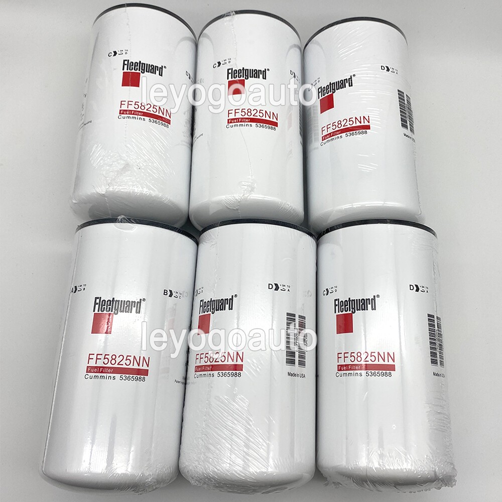 6PCS FF5825NN Fuel Filter NanoNet For Cummins 5365988