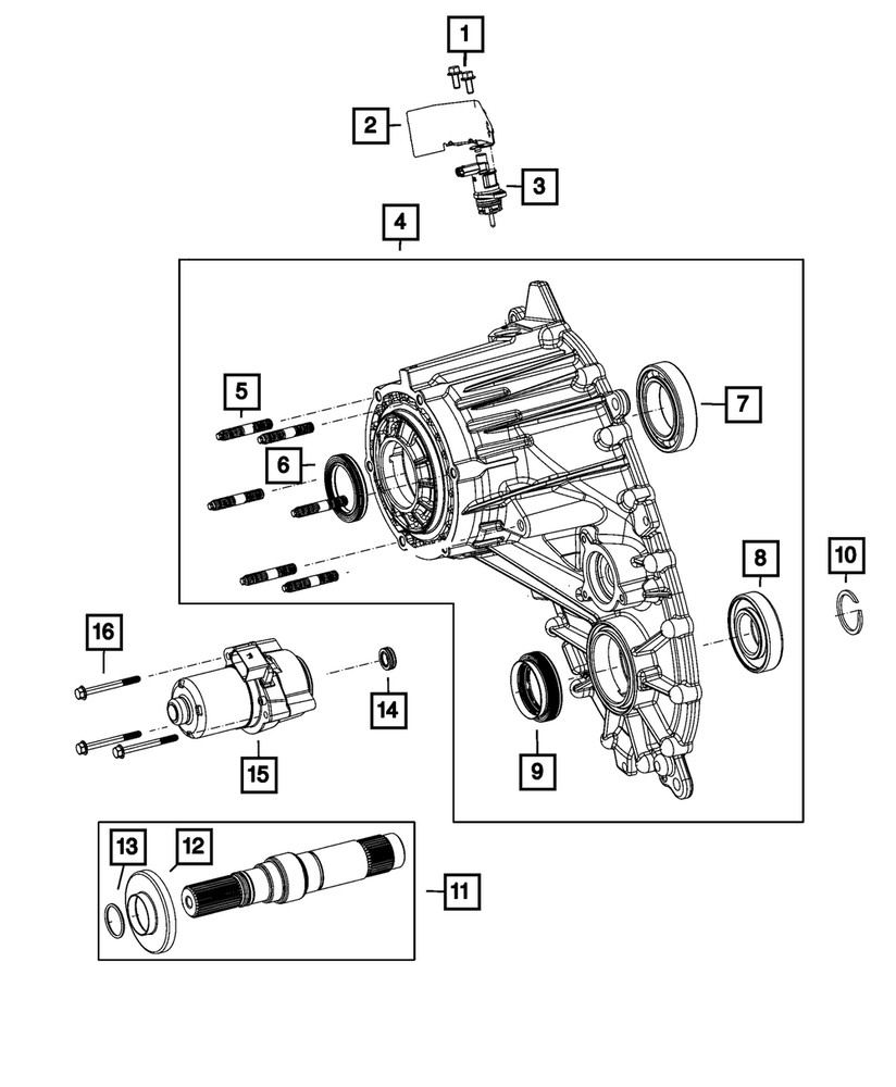 Genuine Mopar Shift Lever Seal 68402294AA