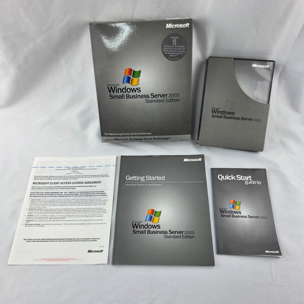 Microsoft Windows Small Business Server 2003 Standard Edition w/ Product Keys