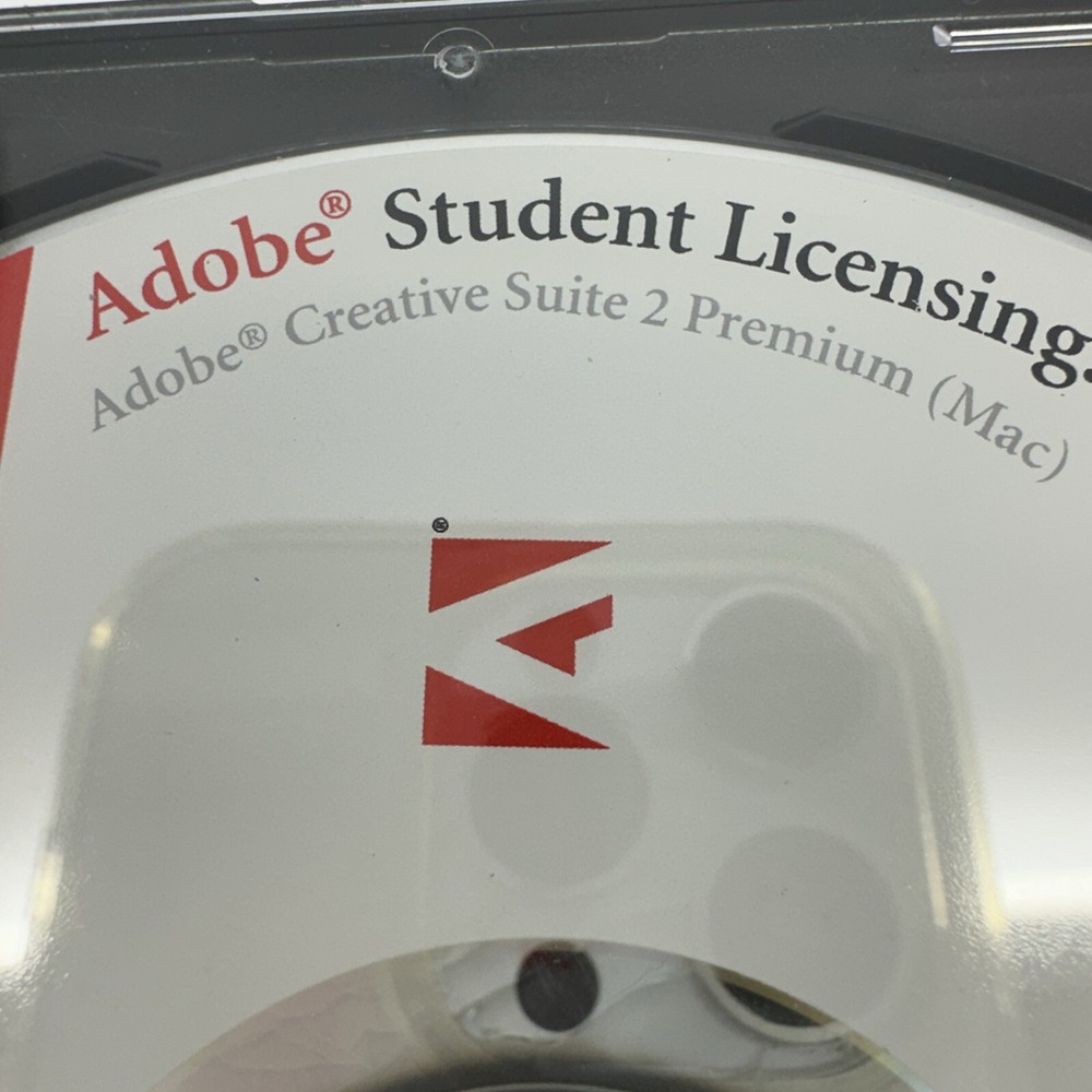 Adobe Creative Suite 2 Premium Mac Student Licensing Disc Set Only VG