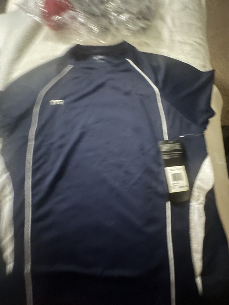 TYR Female Tech Polo -Navy Blue.  Size XL