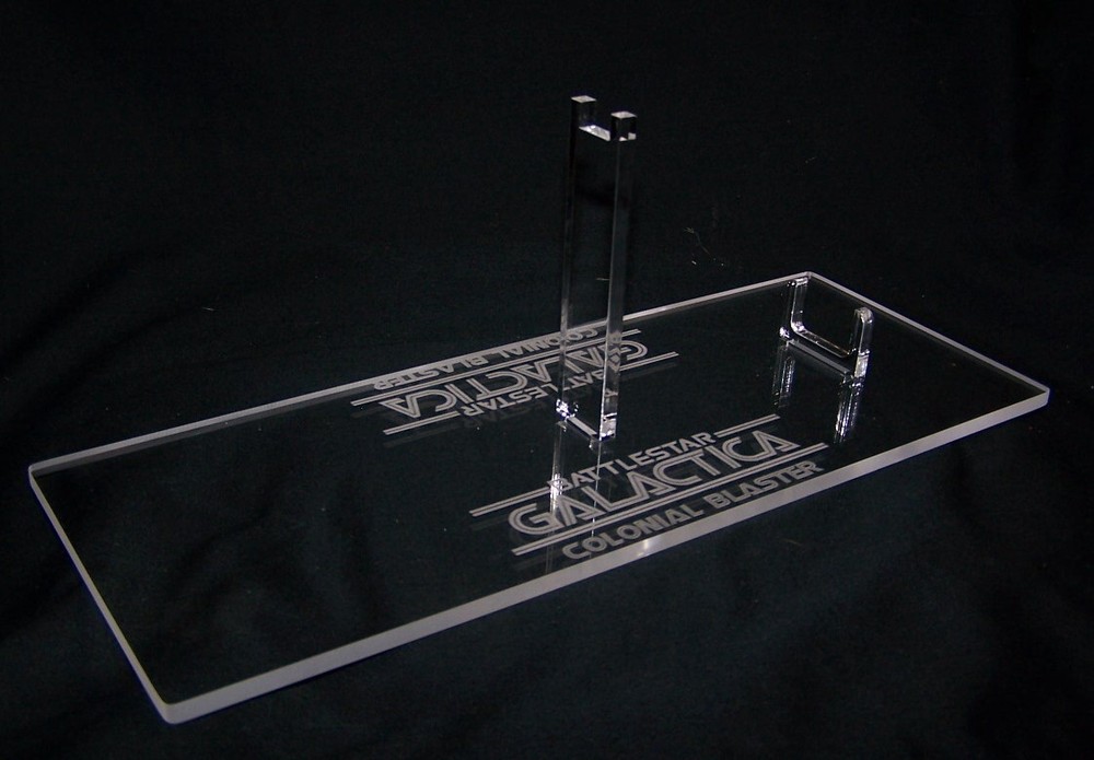 acrylic display stand for Battlestar Galactica Colonial Blaster prop