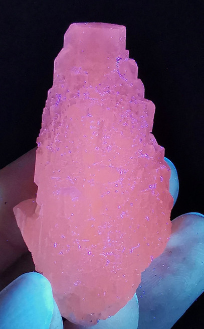 UV Fluorescent Stair Step Stacked Elestial Calcite