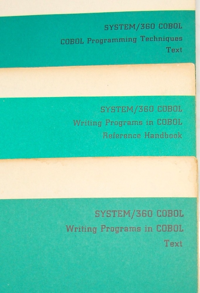 Vintage IBM's 360 COBOL Programmed Instruction Course