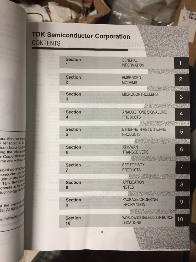 Data Book = TDK Integrated Circuits for Communication Solutions 1998/1999 =