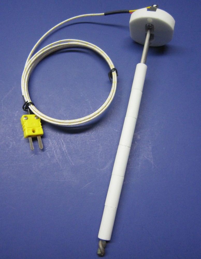 Very High Temperature k-type Thermocouple Sensor Ceramic wi mini plug cable CR6