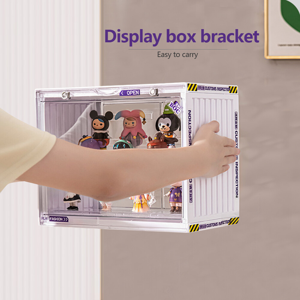 3-Tier Acrylic Display Case Stand Stackable Dustproof Transparent Showcase Box