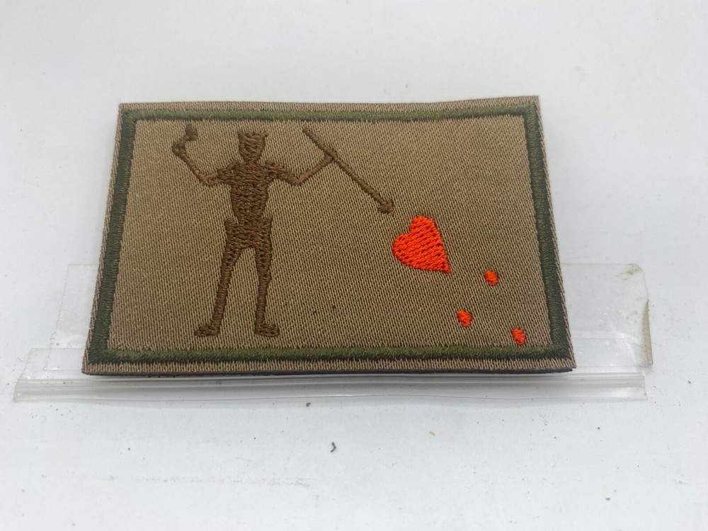 SPEARED HEART - NEW EMBROIDERED  NAME  PATCH WITH HOOK BACKING