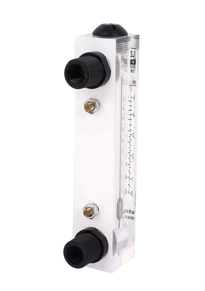 LZT M-15 1/2BSP Thread 0.5-5GPM Water Liquid Flow Measuring Panel Type Flowmeter