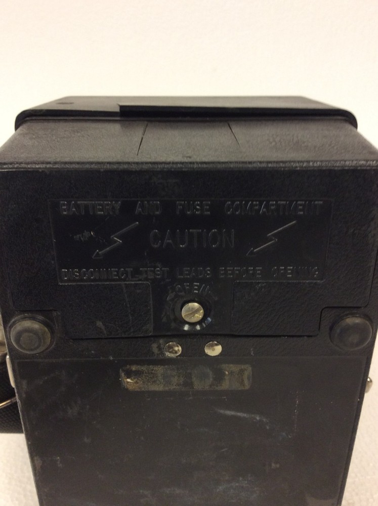 Vintage Triplett Model 3 Local Loop Tester Multi Meter With Leads, WORKING