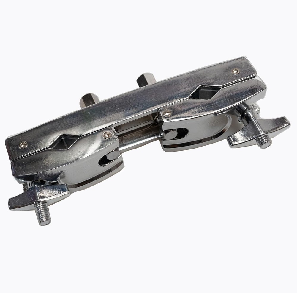 Silver Cymbal Stand Multi-Clamp Drum Mount Holder Adjustable Quick Release