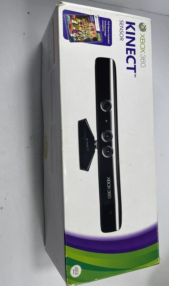 XBOX 360 Kinect Sensor Bundle With Kinect Adventures Game W/Box