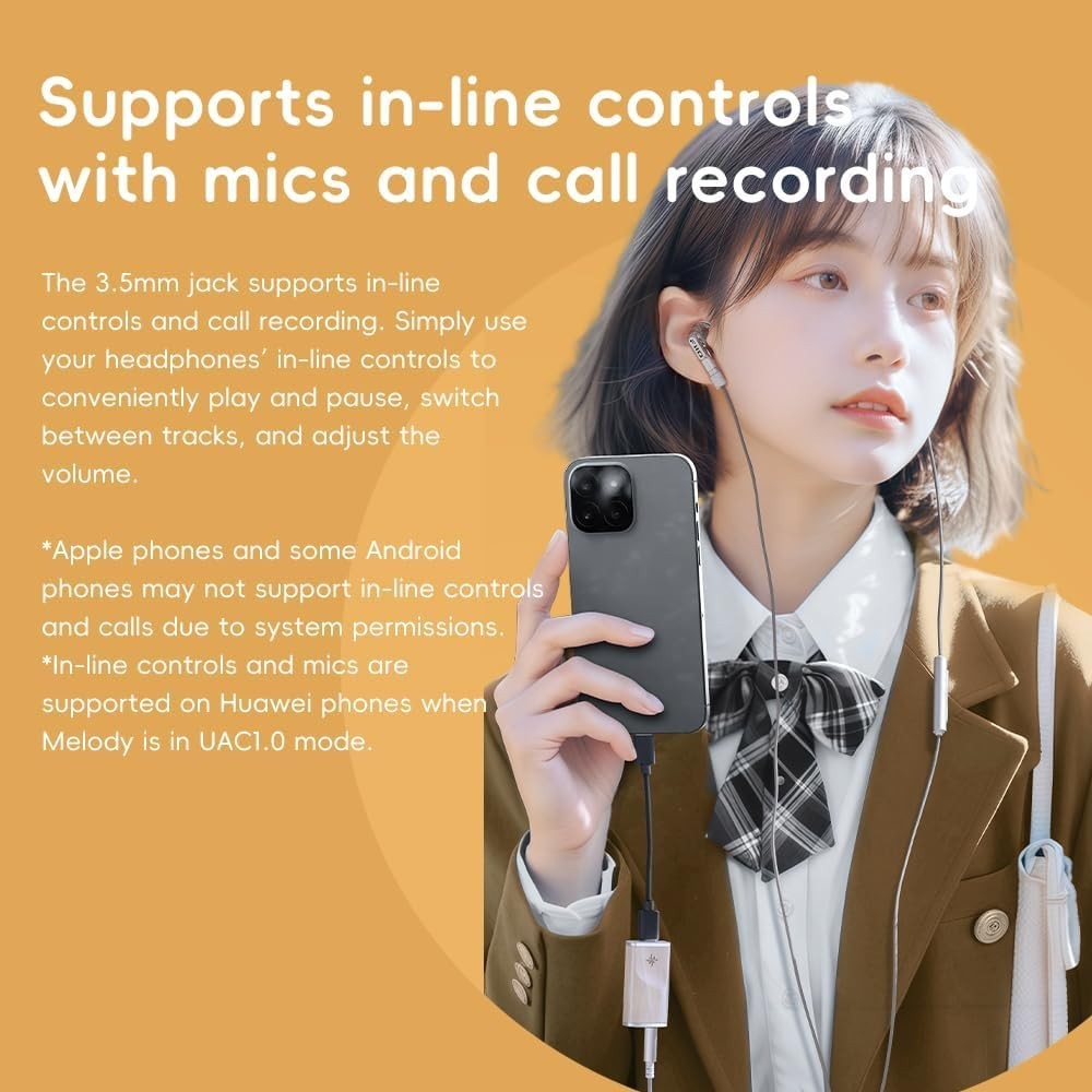 FiiO/Snowsky Melody Headphone Amp Portable DAC, w/3.5&4.4mm,10-Band PEQ (Walnut)