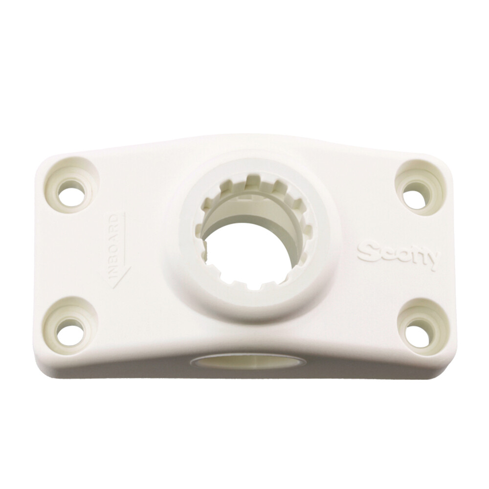 Scotty 241-Wh Combination Side/Deck Mount - White