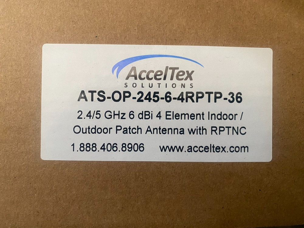 AccelTex patch antenna ATS-OP-245-6-4RPTP-6