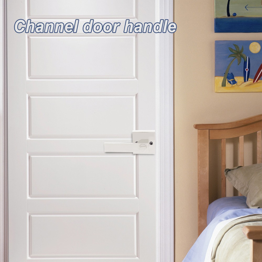 12Pack Silver Passage Door Lever Silver Interior Door Knobs Entry Locks W/ Keys