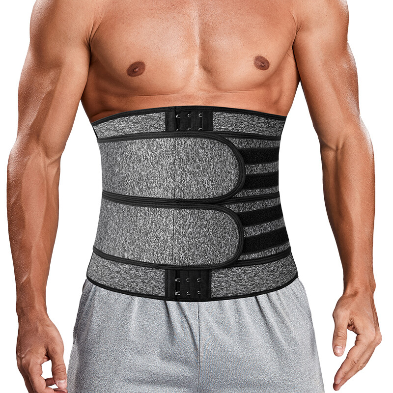 Men's Fat Burner Waist Trainer Cincher Sauna Sweat Belt Body Shaper Workout