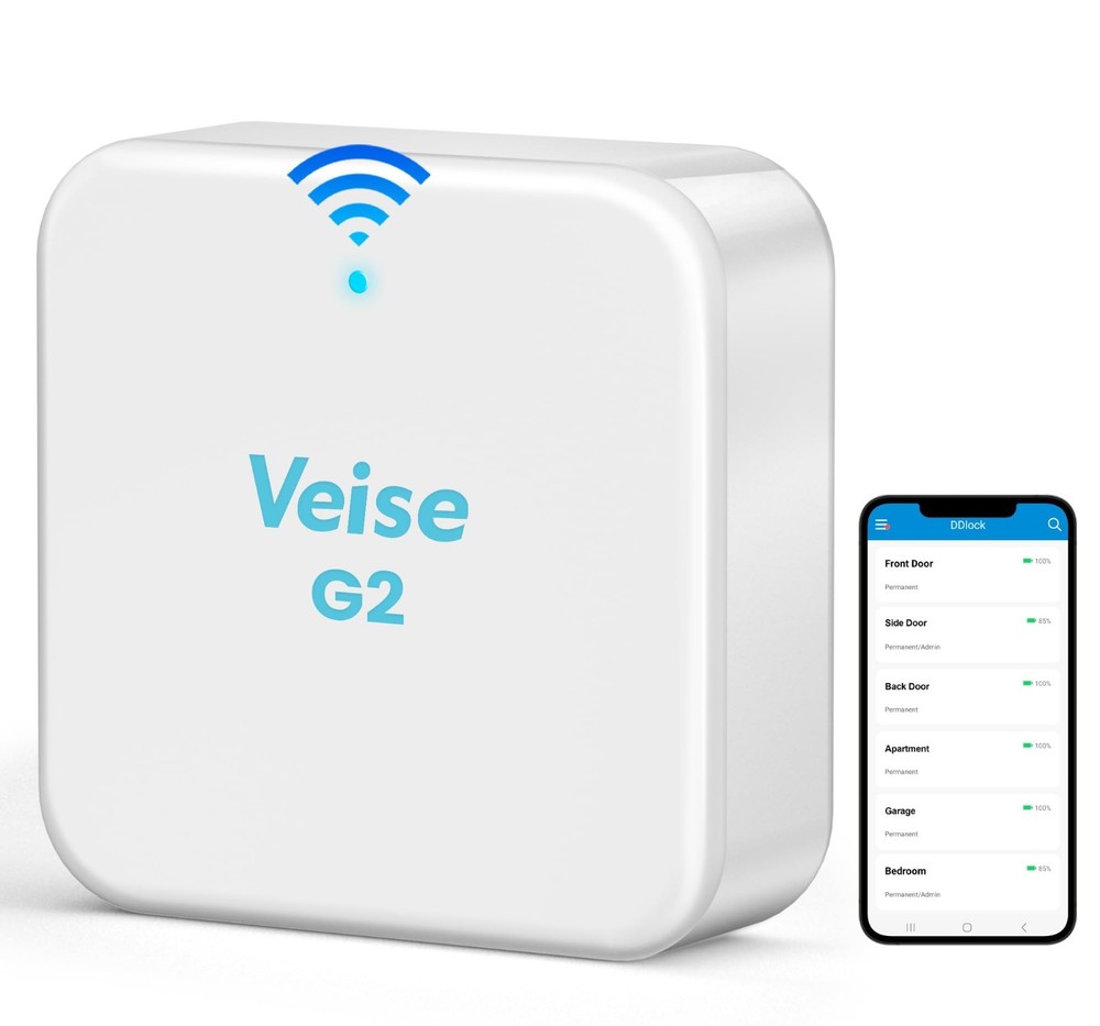 G2 Gateway, Smart Deadbolt WiFi Gateway, Remote Control, Compatible with DD