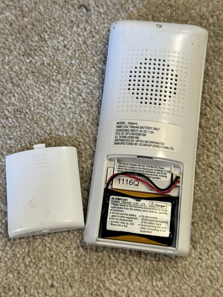 Optex iVision Wireless Video Intercom Handheld Communicator White IVision-L