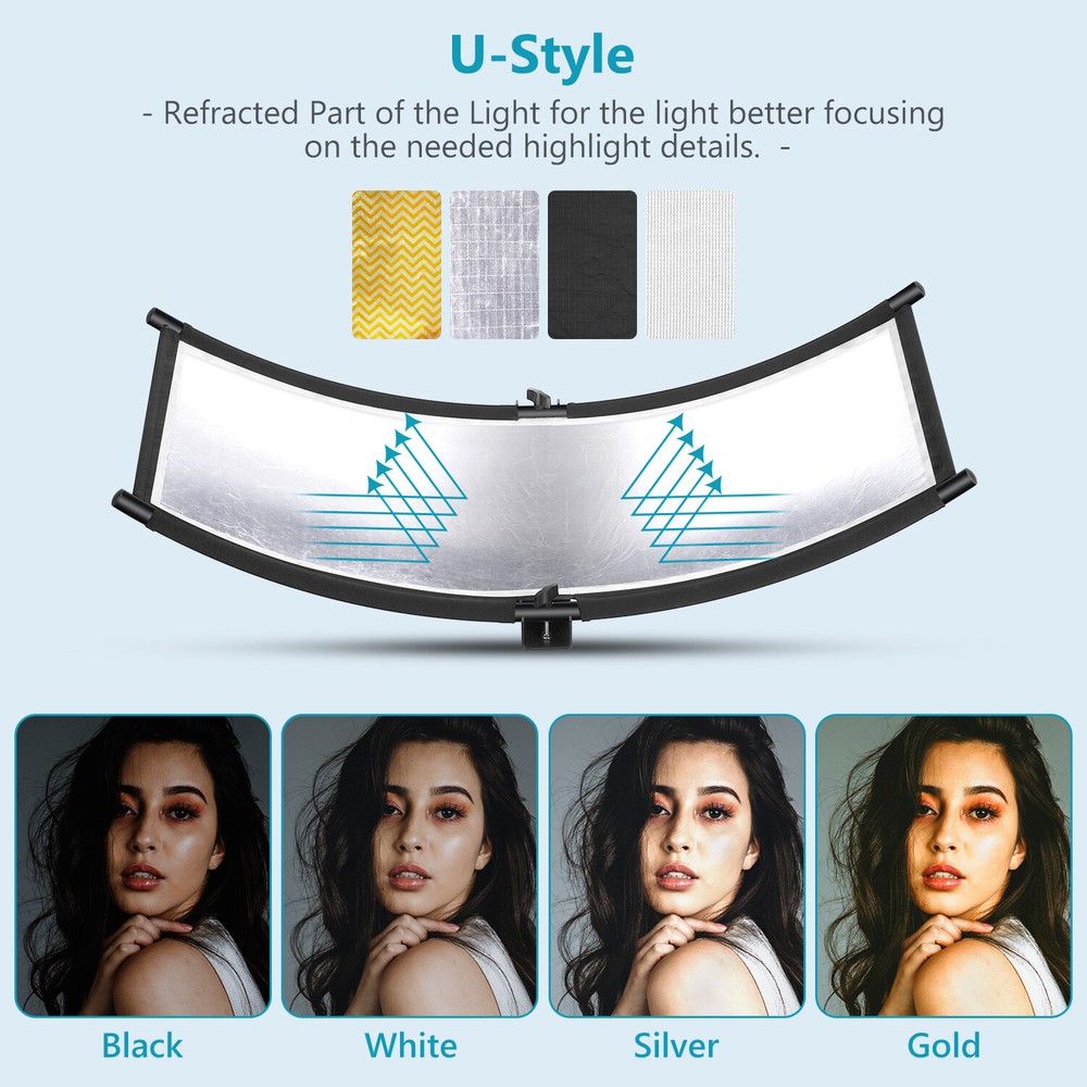 Neewer Clamshell Light Reflector/Diffuser for Studio Video and Photography