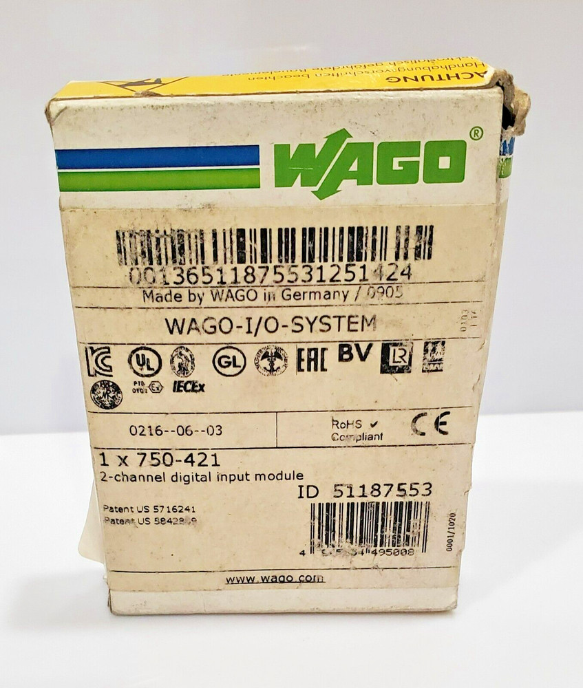 WAGO 750-421 2-Channel Digital Input Module