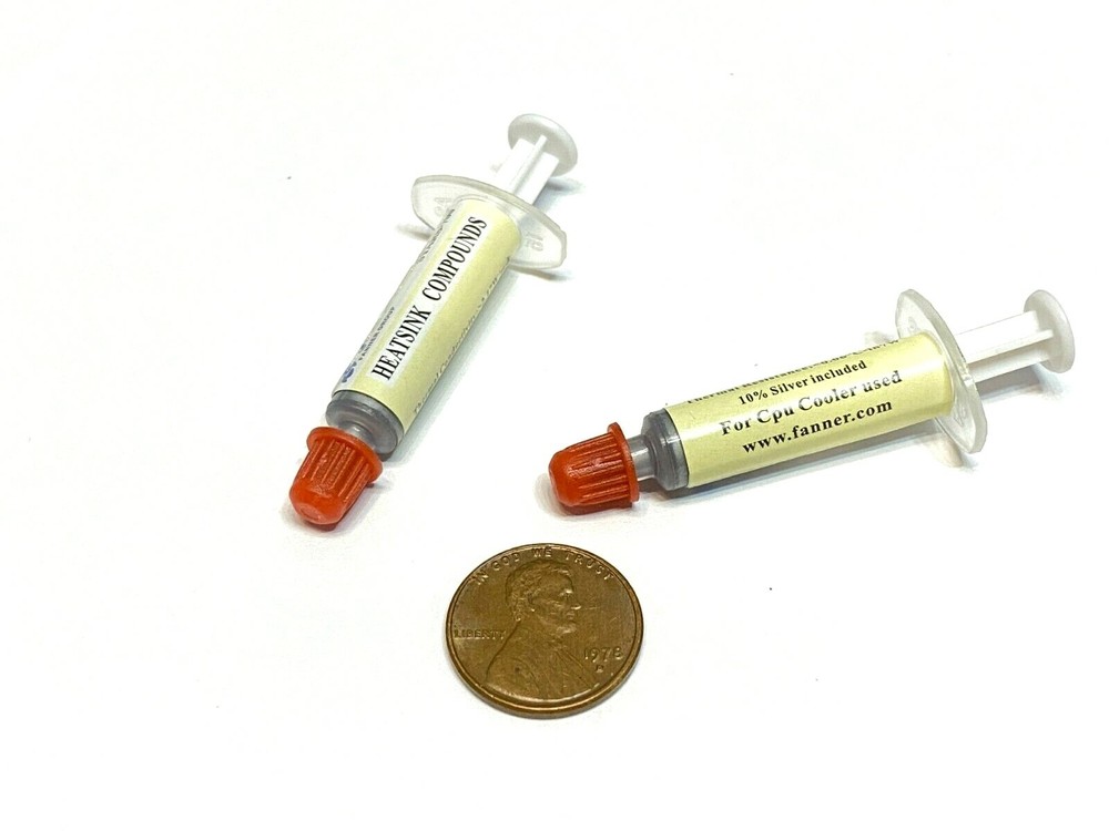 6 Pieces BXR Silver Thermal Grease CPU gpu Heatsink Compound Paste Syringe B24