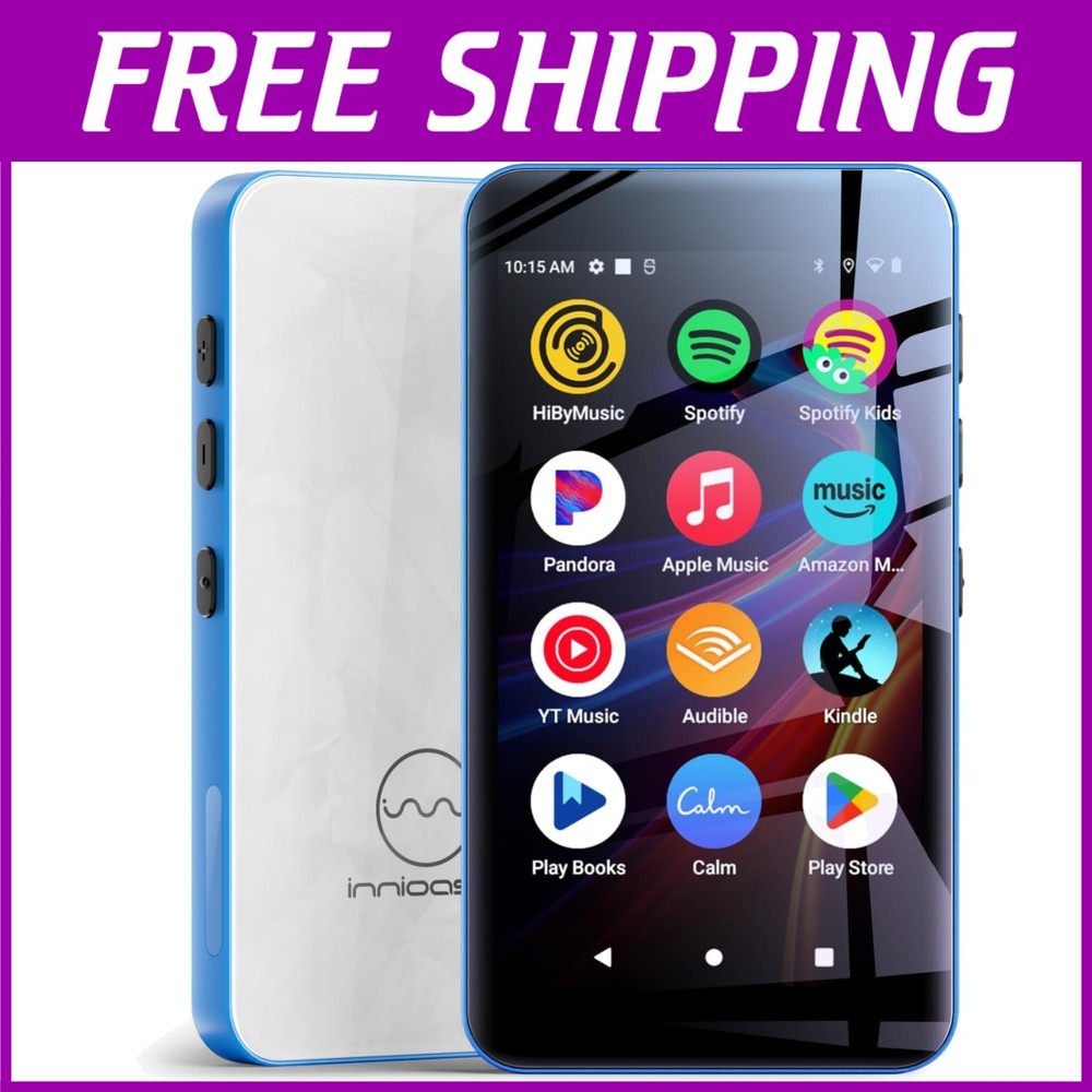 Blue MP3 Player with WiFi, Spotify & Parental Controls
