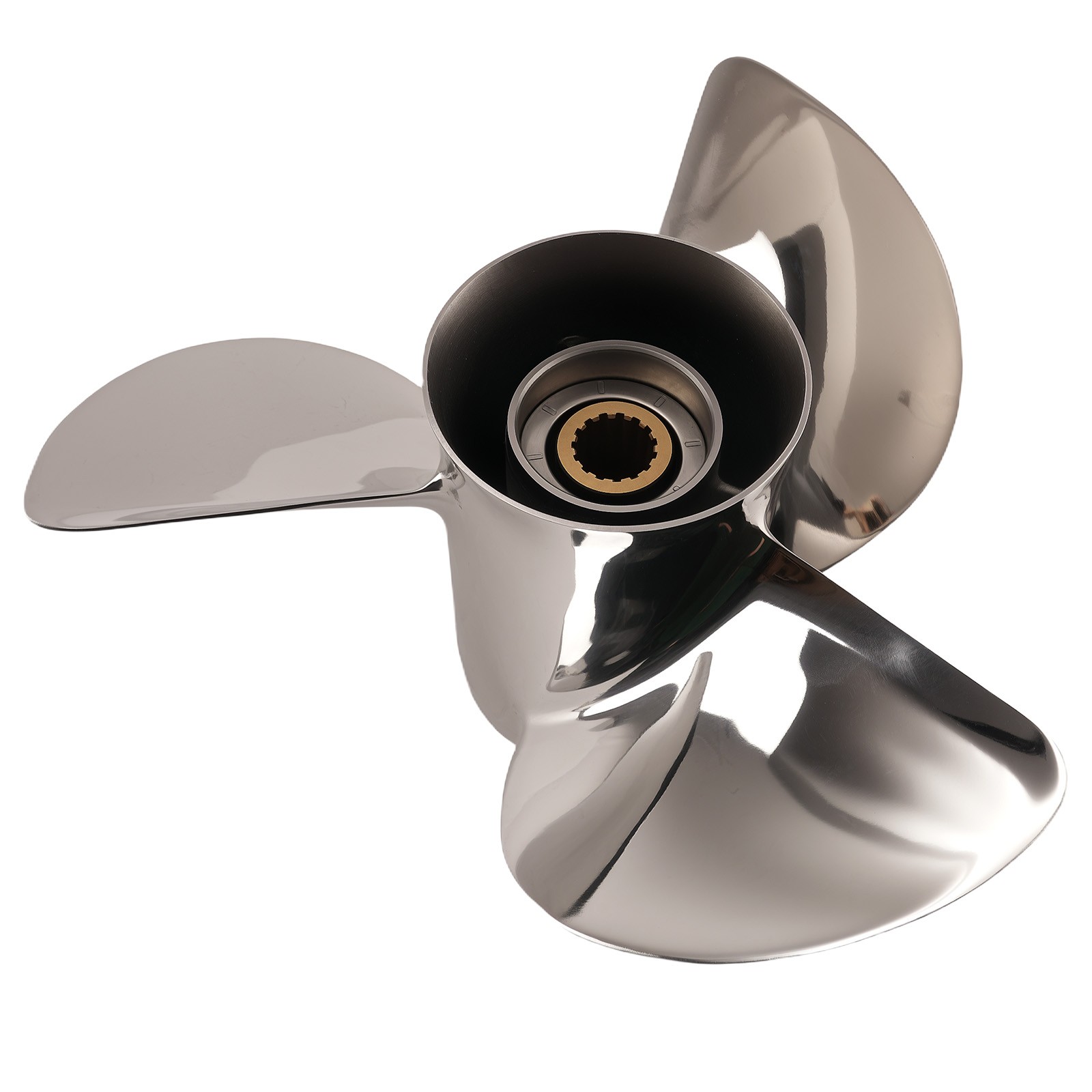 13x19 Stainless Steel Propeller for Mercury Outboard 40-140HP 15 Spline