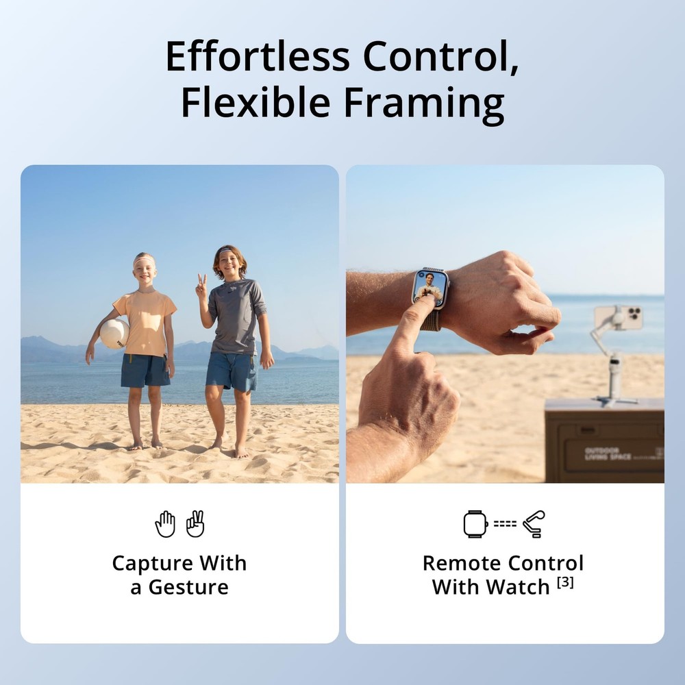 DJI Osmo Mobile 7 Gimbal Stabilizer for iPhone, Android, Built-in gray