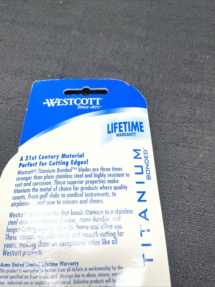 Westcott Titanium Bonded Scissors 8" Bent 13666