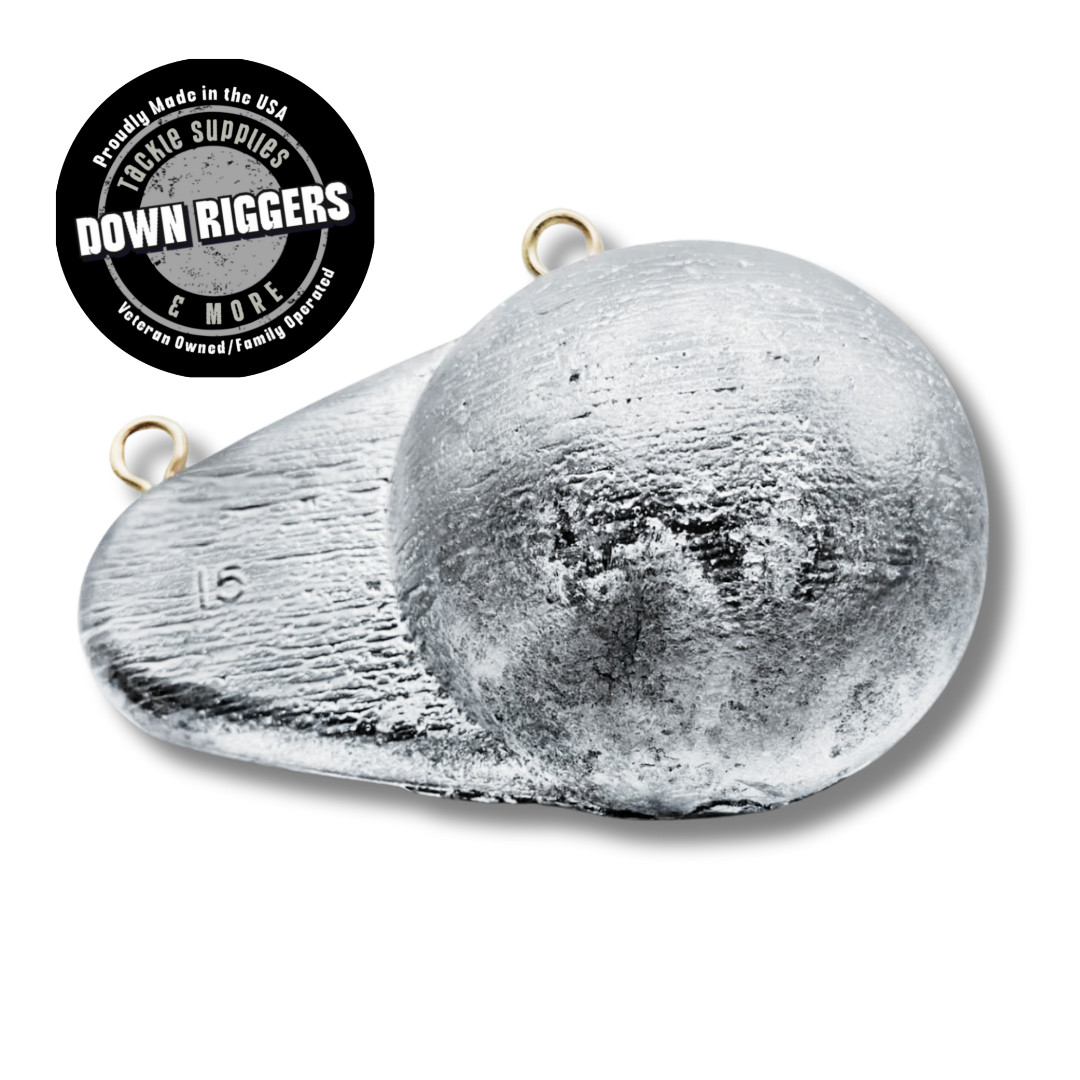 15lb Oval Downrigger Ball: Hand Crafted In The US By Down Riggers LLC