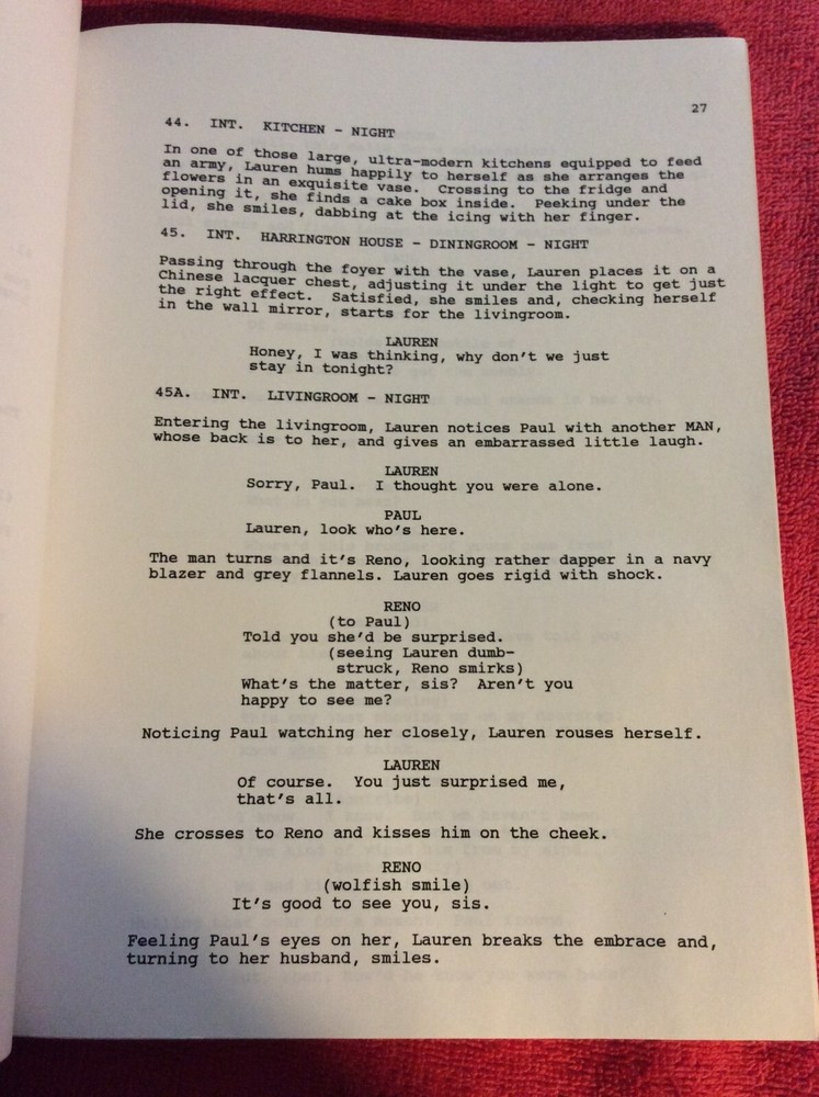 ORIGINAL SCRIPT LOVE CHEAT AND STEAL JOHN LITHGOW ERIC ROBERTS DANNY TREJO