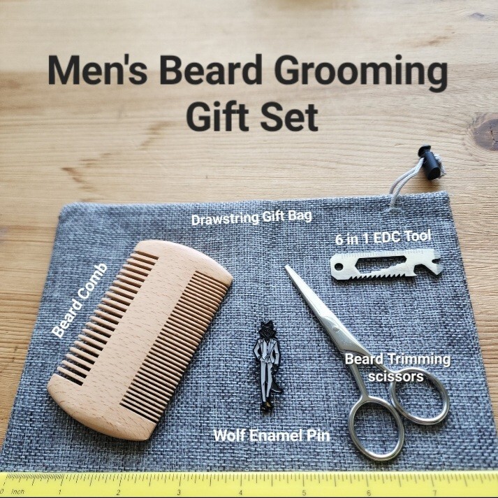 Gentleman Wolf Custom Beard Grooming Gift Set