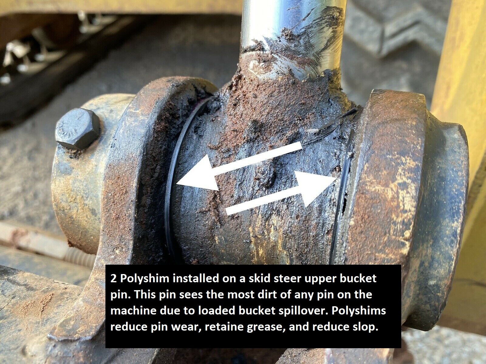 Bucket Pin Shim Kit 30mm for Excavator And Skid Steer. Cat Kubota Deere Komatsu