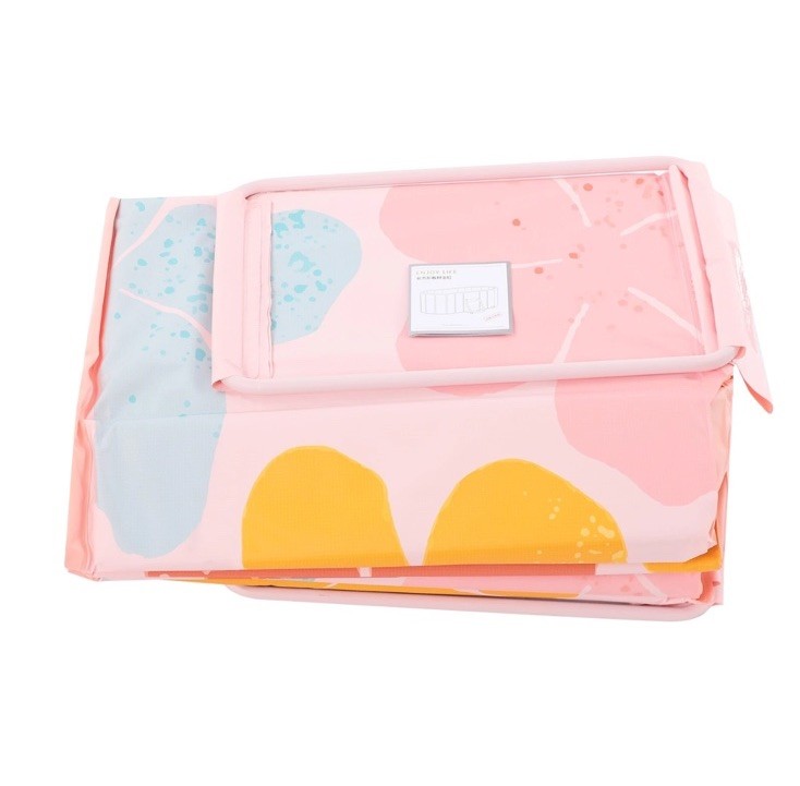 Pink Foldable Bathtub Portable Insulated Bathtub PVC Ice Bath Tub for Adult 1.2m