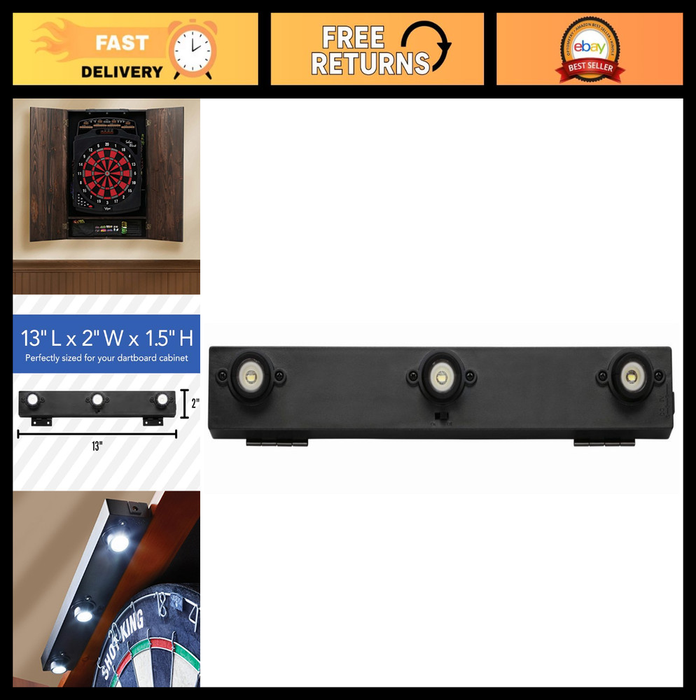 Dartboard Cabinet Display Light - Viper Shadow Buster, Wall-Mounted, LED Illumin