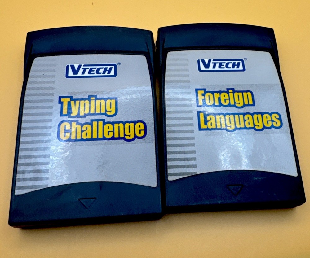 vtech cartridge Game Lot Typing Challenge & Foreign Language